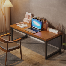 U4IZ实木电脑桌家用书桌简约双人电竞桌子长条办公桌卧室学习桌工