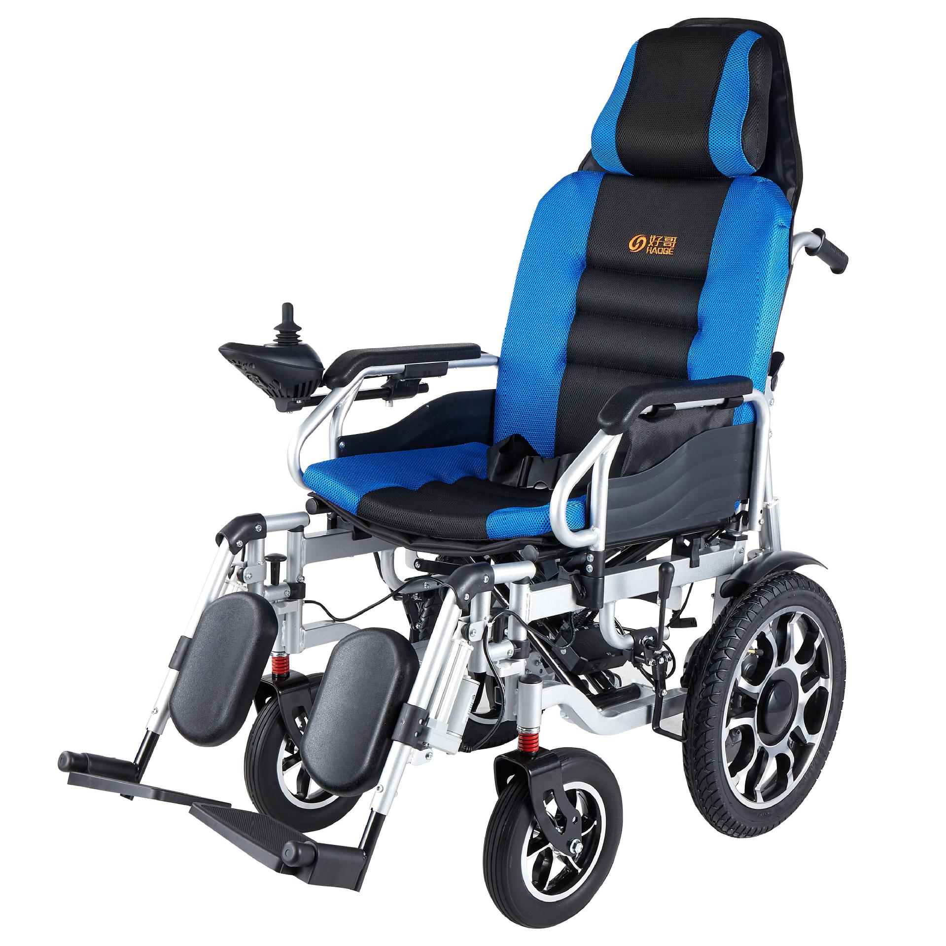 好哥电动轮椅老人代步车可全躺残疾人电动轮椅车超威电池代步车