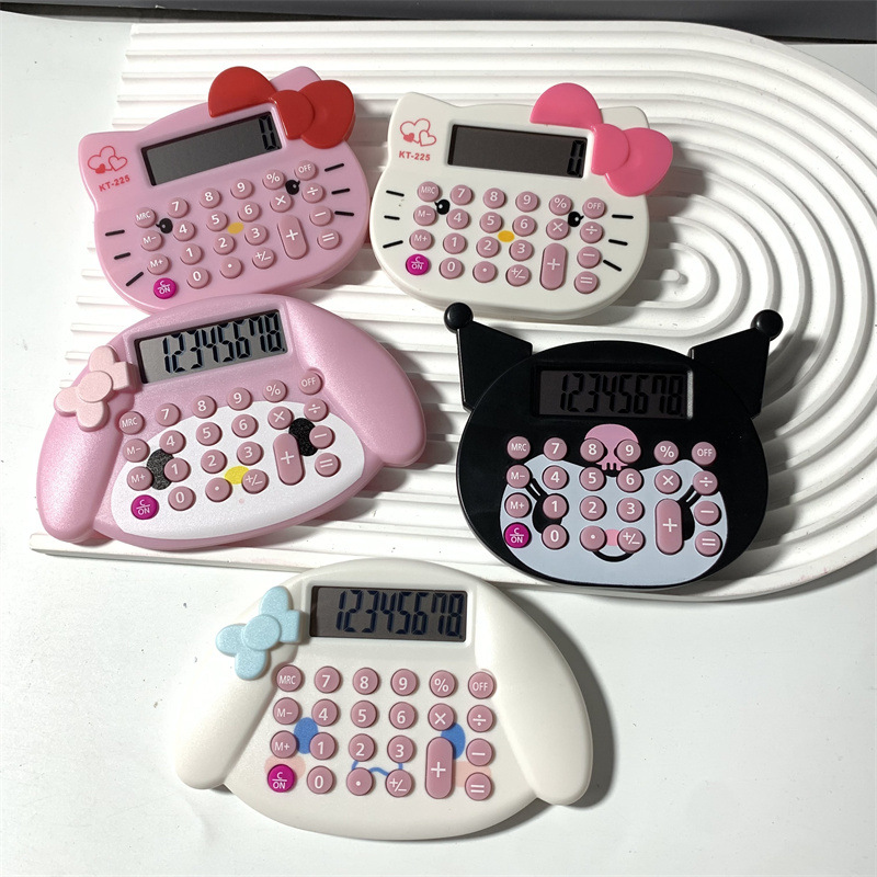 Foreign Trade Cross-Border Sanrio Clow M Modeling Calculator Big Ear Dog 8-Bit Computer Mini-Portable Calculator