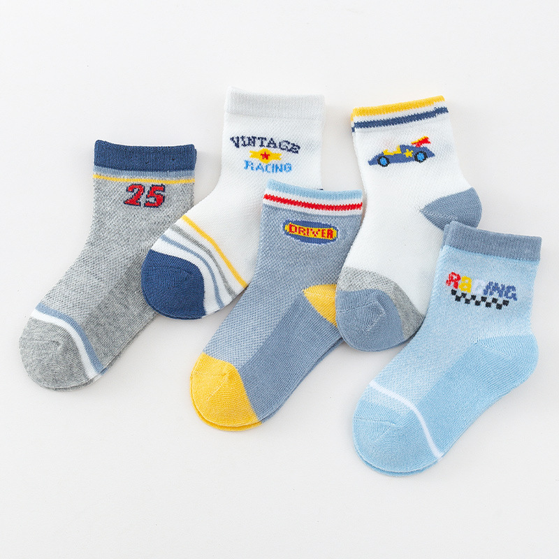 Kid's Socks Children's Spring and Summer Socks Mesh Summer Boys and Girls Socks Baby Socks Mid-Calf 1-12 Years Old Wholesale Children's Socks