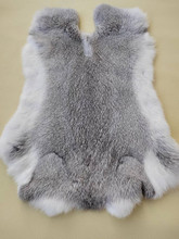 兔皮整张 家兔獭兔皮皮草原料 袖口DIY 饰品护膝座垫兔毛内胆布料