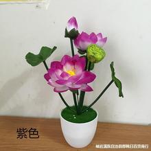 供佛包邮套装荷花 假花莲花多色套装两仿真睡莲小 摆放可选花艺