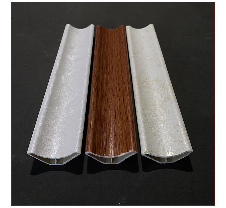 半圆阴角装饰线条 竹木纤维集成墙板 防水护墙板收边条厂家直营