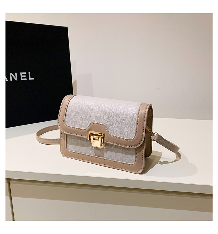 This Year's Popular Retro Flip Underarm Bag for Women 2023 New Casual Western Style Color Matching Texture Shoulder Small Square Bag
