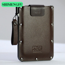 Genuine Leather Credit Card Holder Anti Rfid Aluminum跨境专