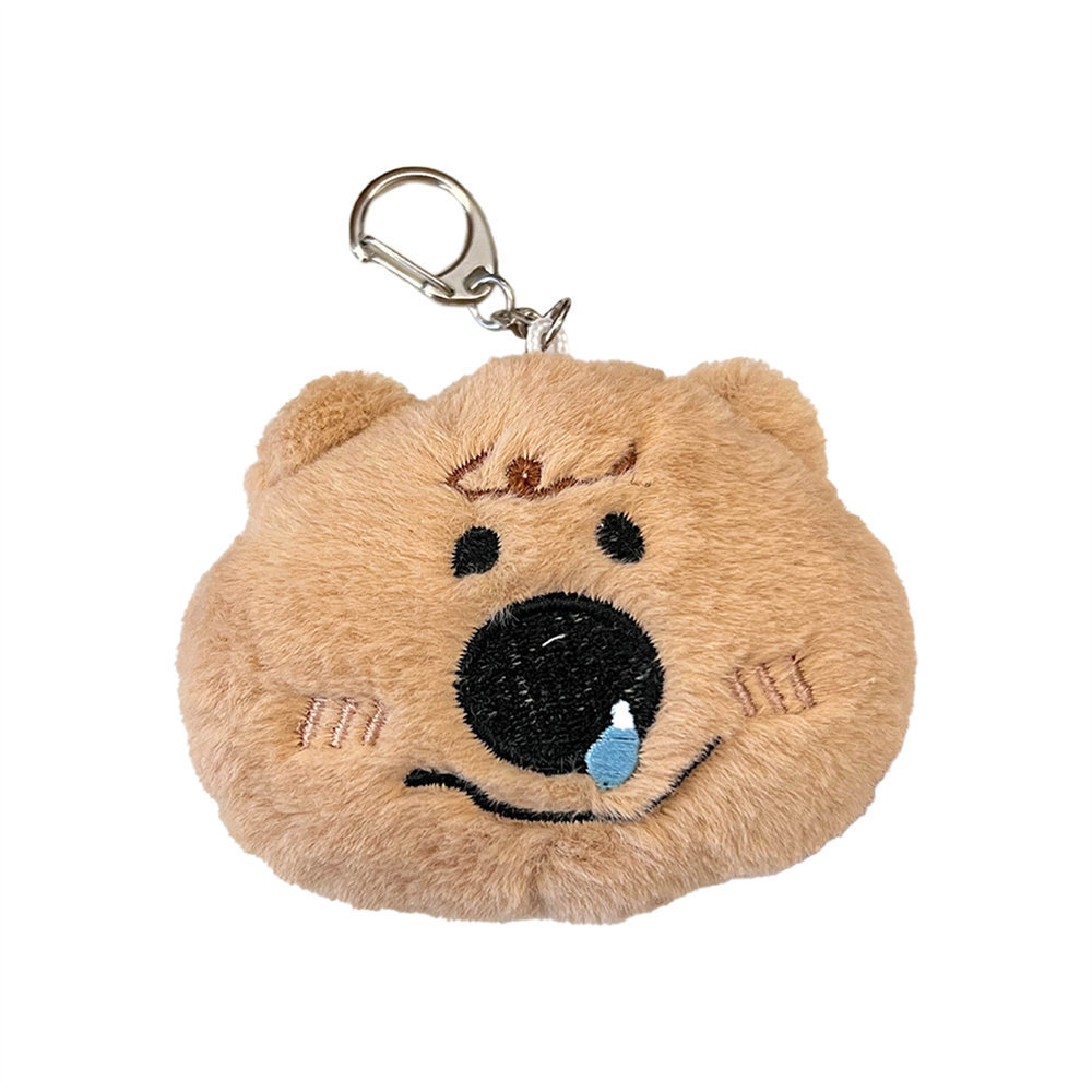 Fun Plush Little Bear Doll Pendant Cute Cartoon Teenage Girl Keychain Soft and Adorable Doll Friend Girlfriends Small Gift