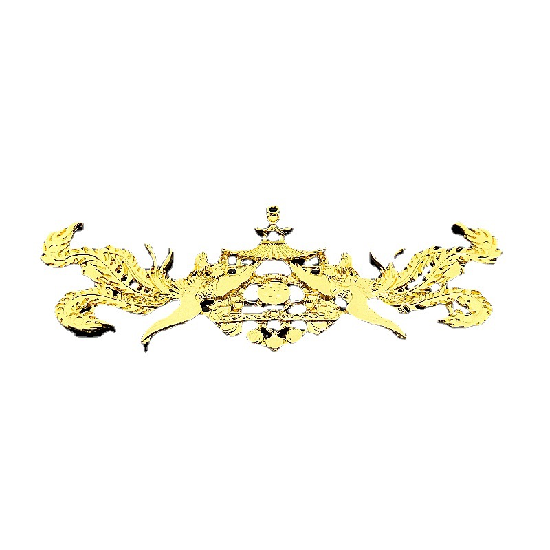 DIY Tuinga Material Antique Bridal Headdress Double Phoenix Alloy Accessories Handmade Material Hairpin Accessories Tuinga Phoenix Coronet