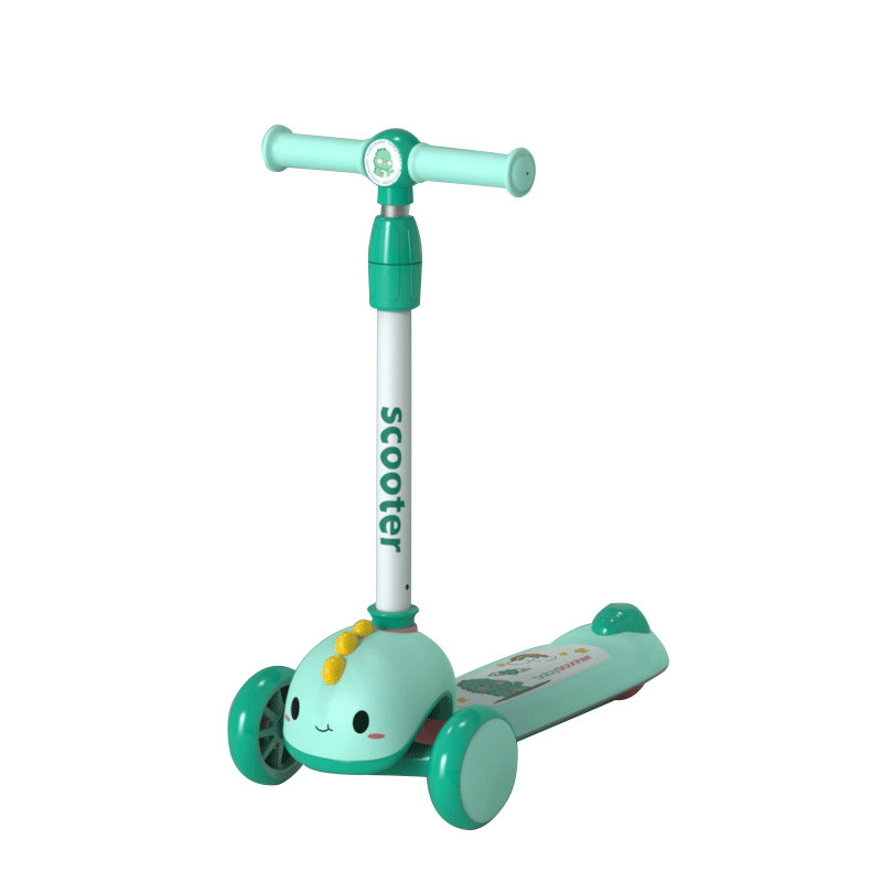 Children's Scooter Three-in-One Scooter 1-3 Years Old Baby Can Sit, Slide, Push, One-Click Folding Walker Car