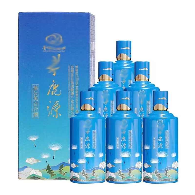 贵州茅系集团 茅鹿源 酱香型白酒配制酒53度500ml *6瓶礼盒装批发