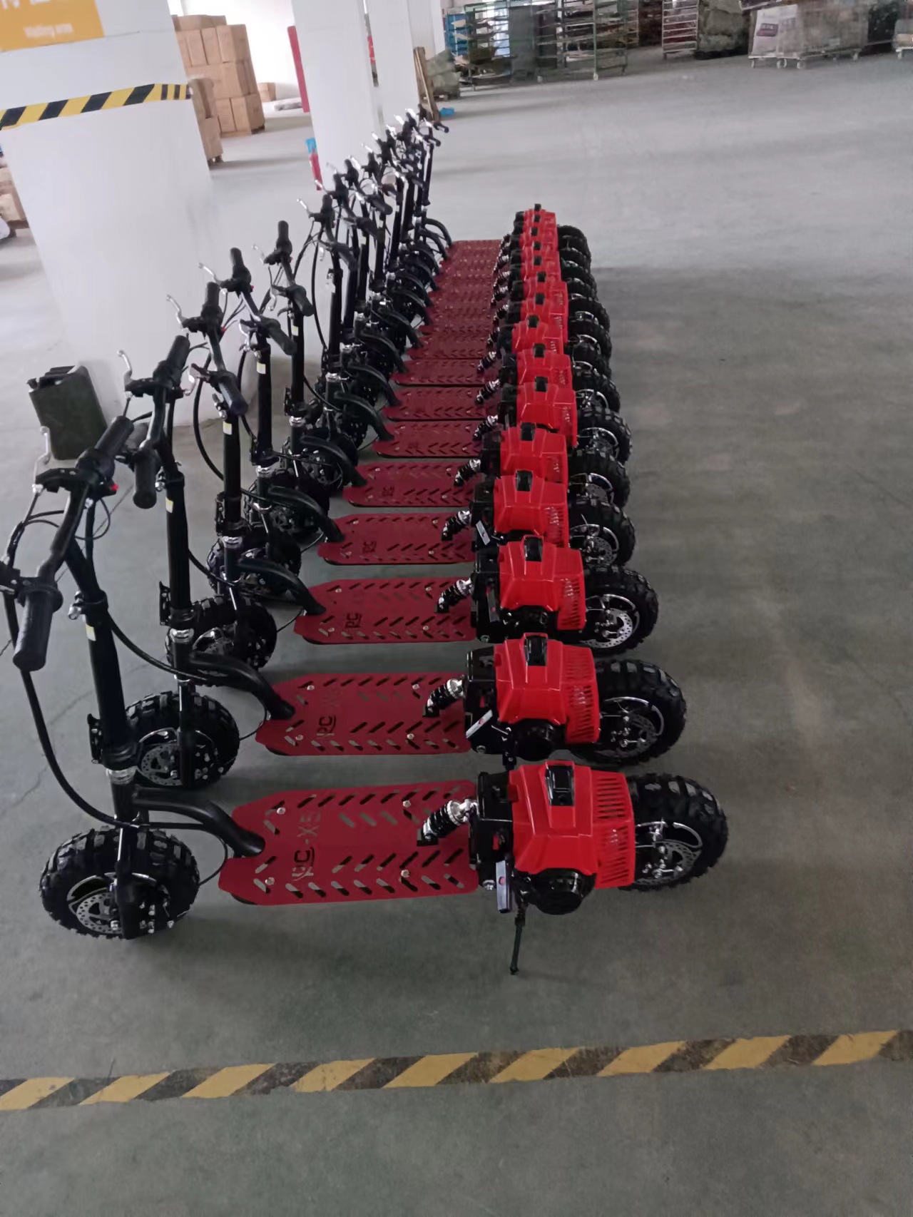 两轮二冲程49cc电启动汽油滑板车可折叠小型迷你代步助力小摩托车