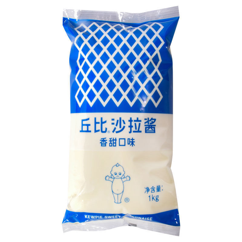 丘比沙拉酱袋装香甜味1kg香甜味蔬果沙拉汁1000g寿司料零食休闲