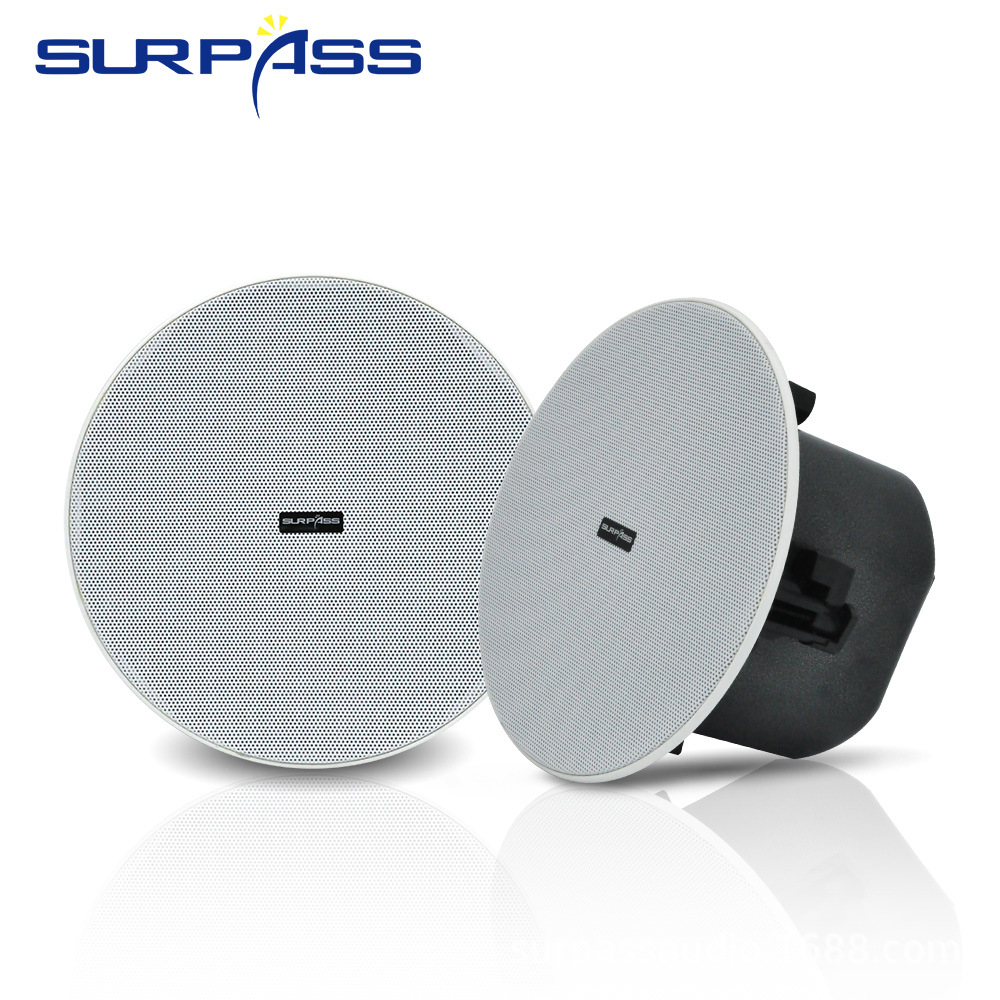 天花吸顶喇叭嵌入式吊顶音响家用背景音乐室内壁挂式音箱-阿里巴巴