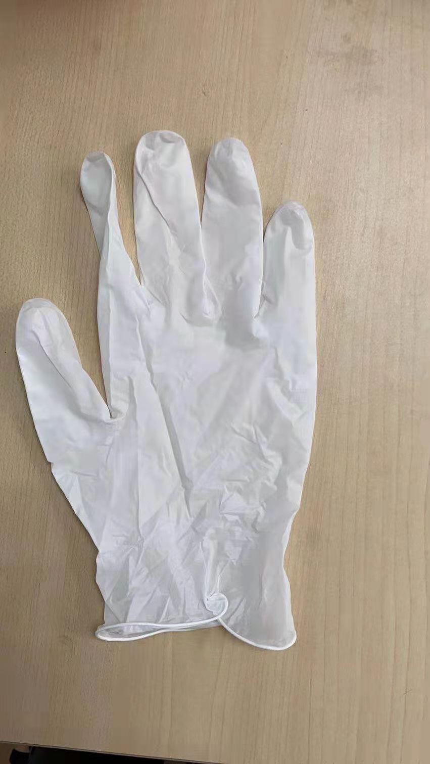 万力一次性合成蓝色黑色丁腈改性塑胶手套家用食品级美容劳保手套