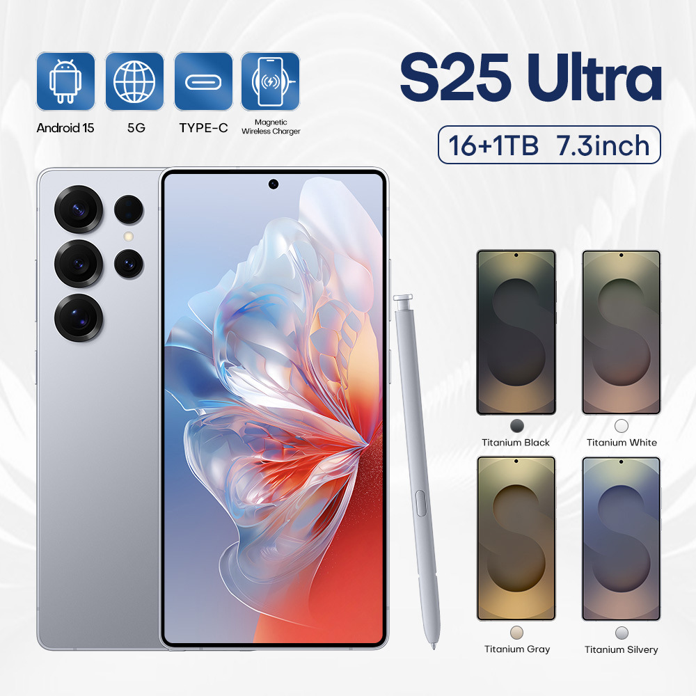 S25Ultra跨境手机4G现货原装胶套4+64无线充电6.75寸外贸智能手机