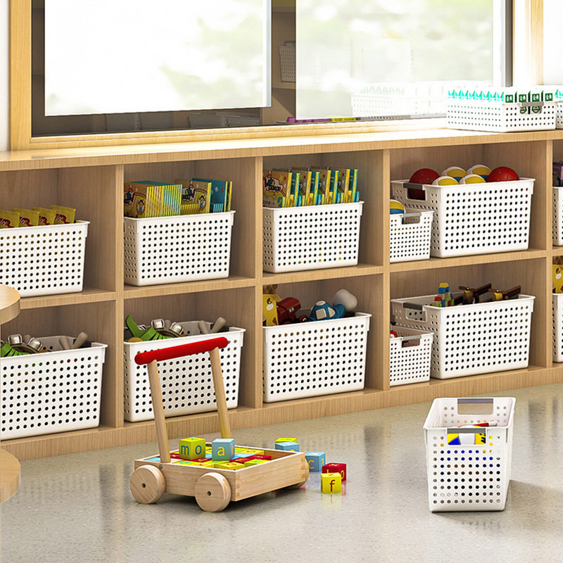 Desktop Storage Basket Sundries Storage Box Kindergarten Toys Storage Basket Books Snacks Cabinet Storage Organizing Basket