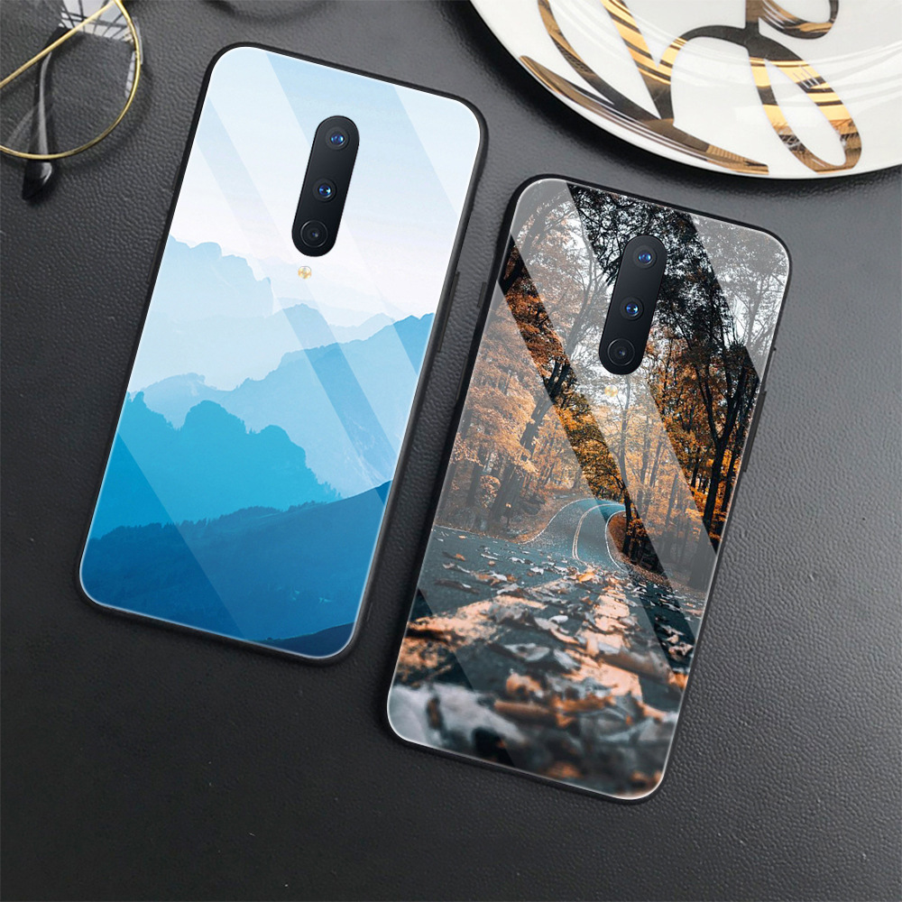 一加手机壳高铝钢化玻璃壳来图彩绘uv打印适用oneplus 9 10 t