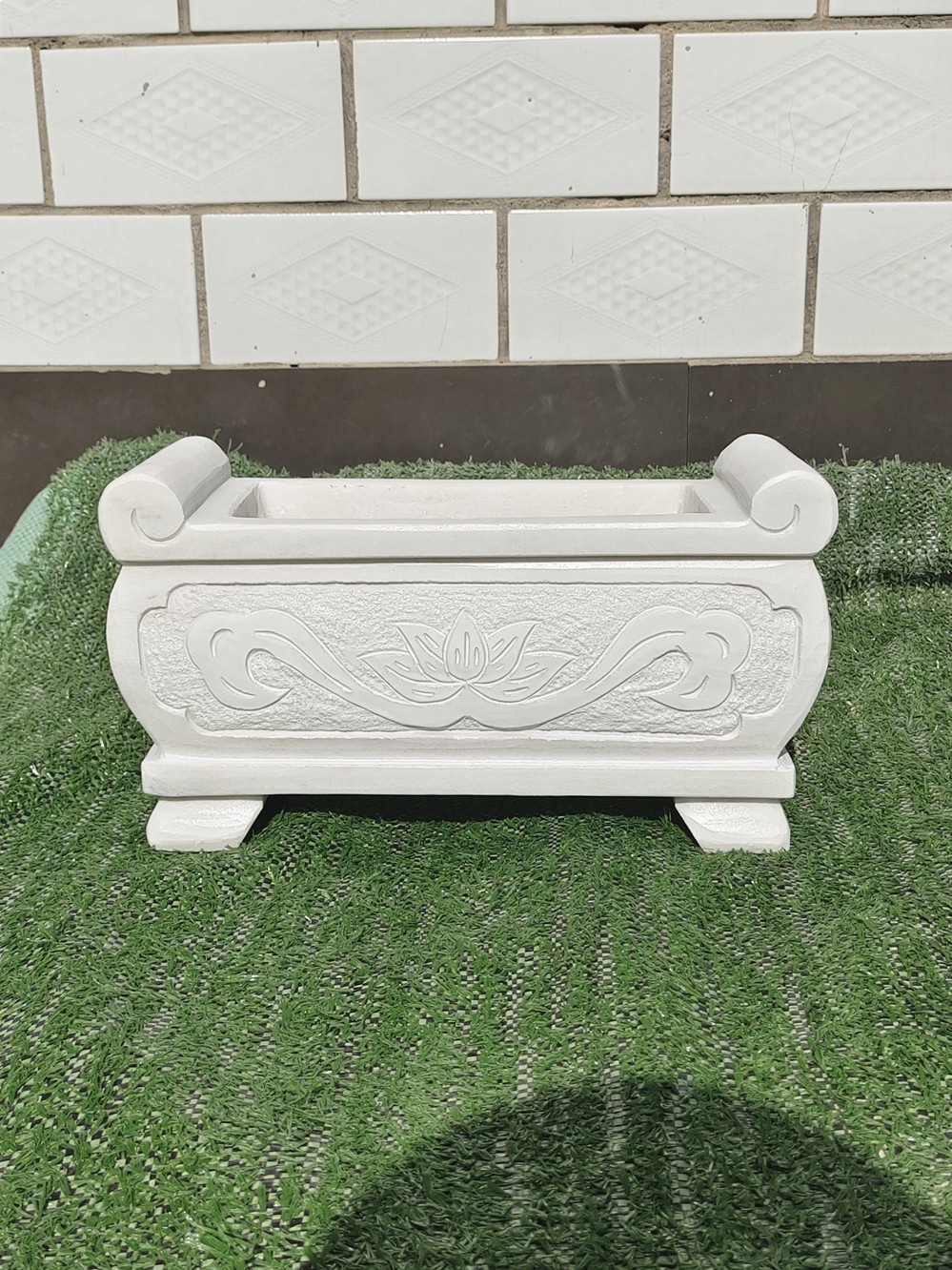 香炉坟前石头室外石材上香石雕墓地大理石祭祀供桌清明节扫墓上坟