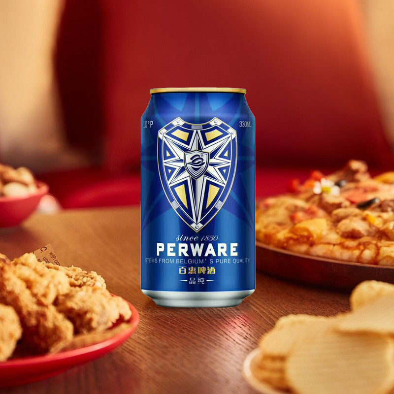 比利时百惠晶纯易拉罐听装9度500ml10度330ml全麦芽啤酒