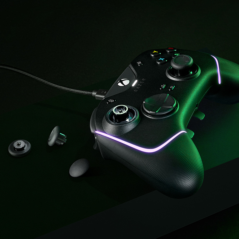 razer雷蛇幻影战狼v2幻彩版兼容pc电脑电视游戏适用于xbox主机