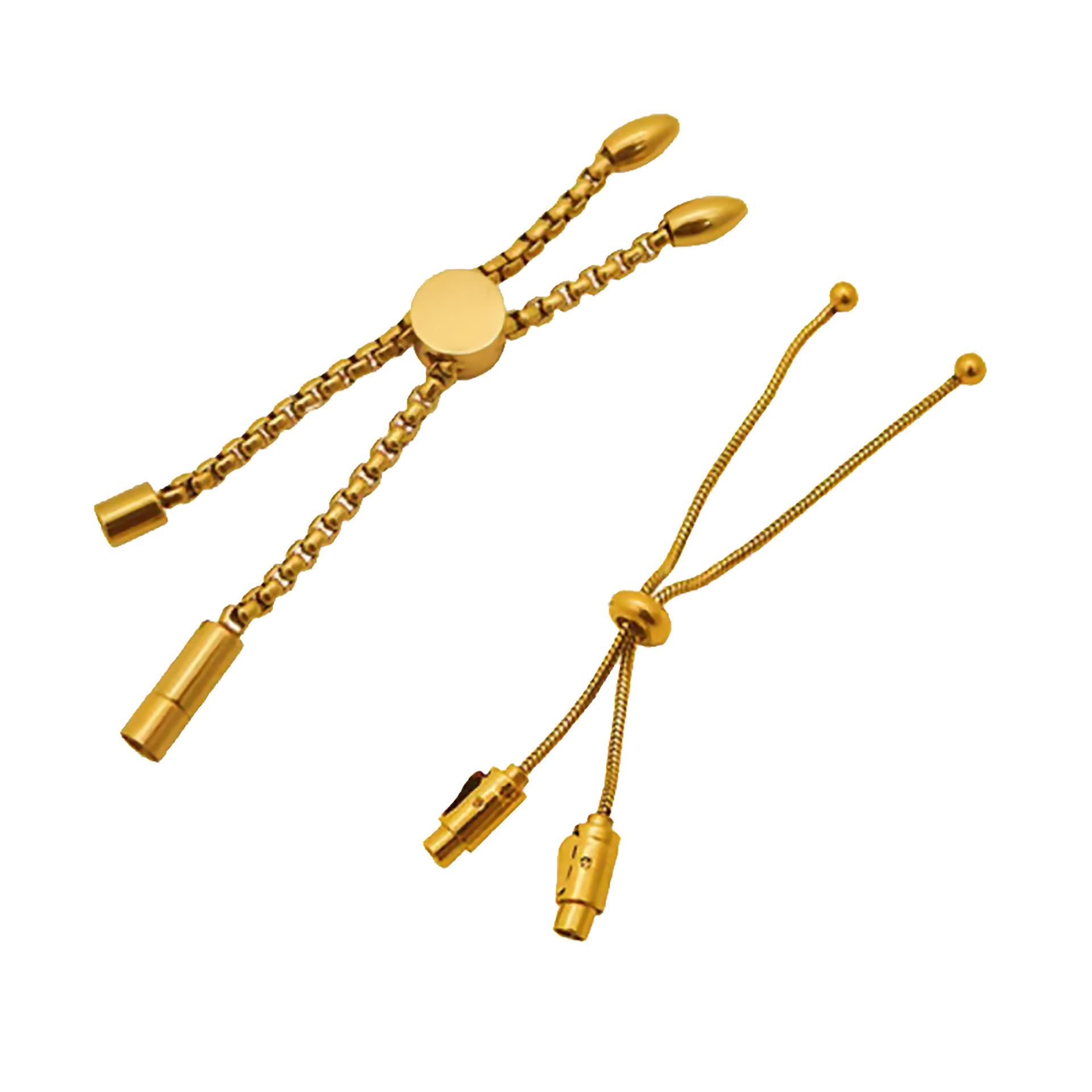 不锈钢调节扣手链拉拉扣皮绳手链扣 不锈钢扣饰品diy配件批发