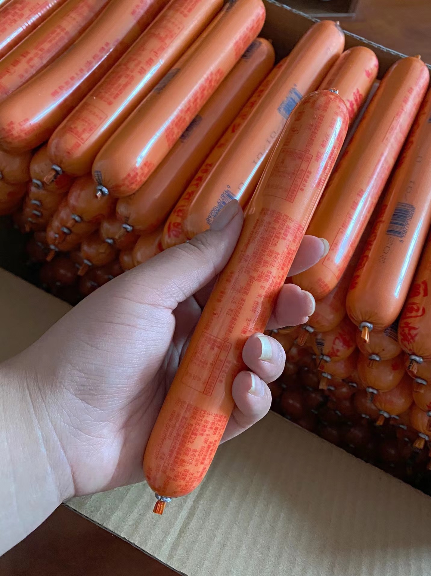 丽园淀粉面肠黄金脆皮肠煎烤肠油炸火腿鸡肉肠路边摊铁板烧烤肠