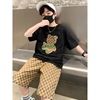 children Little Bear Short sleeved suit summer 2022 new pattern men and women handsome clothes shorts Two piece set Children's clothing