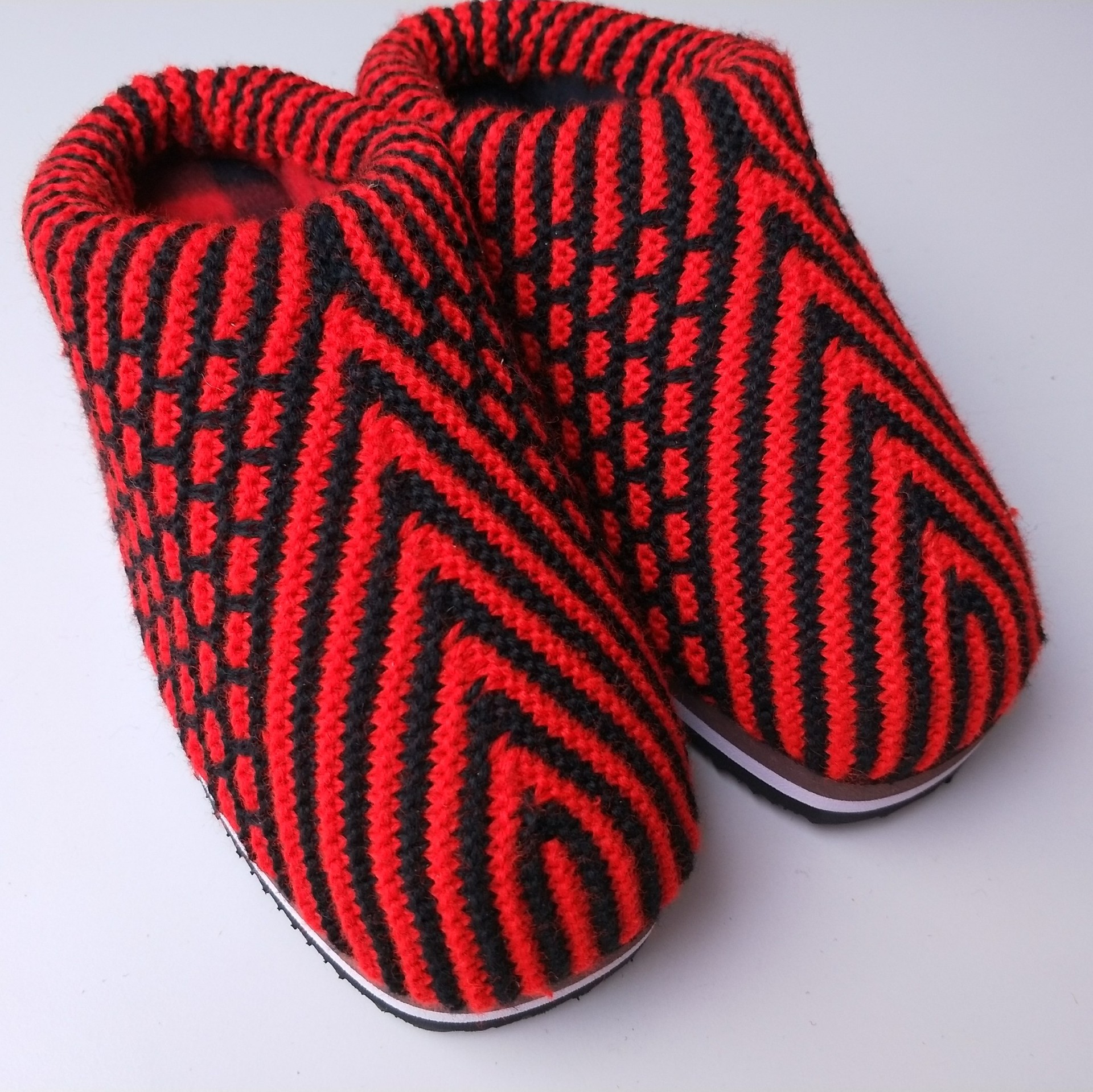 老式绵棉鞋秋冬织季毛拖鞋 手工编 毛棉 嫁家居婚包防滑线鞋胶底