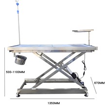 动物解剖台医院恒温电动处置台手术床升降美容桌不锈钢宠物手术台