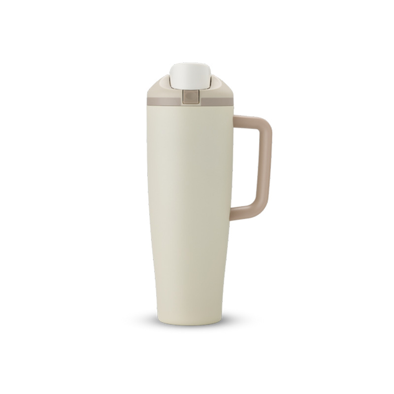 40oz handle fruit cup vacuum 304 stainless steel thermos cup outdoor portable water cup sports kettle handle cup