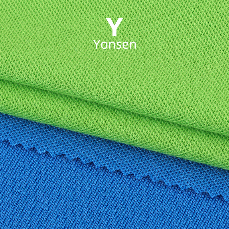 21 CVC Single Bead Cloth Polyester Cotton Breathable Sports T-shirt Fabric 210G Spring and Summer Polo Shirt School Uniform Fabric