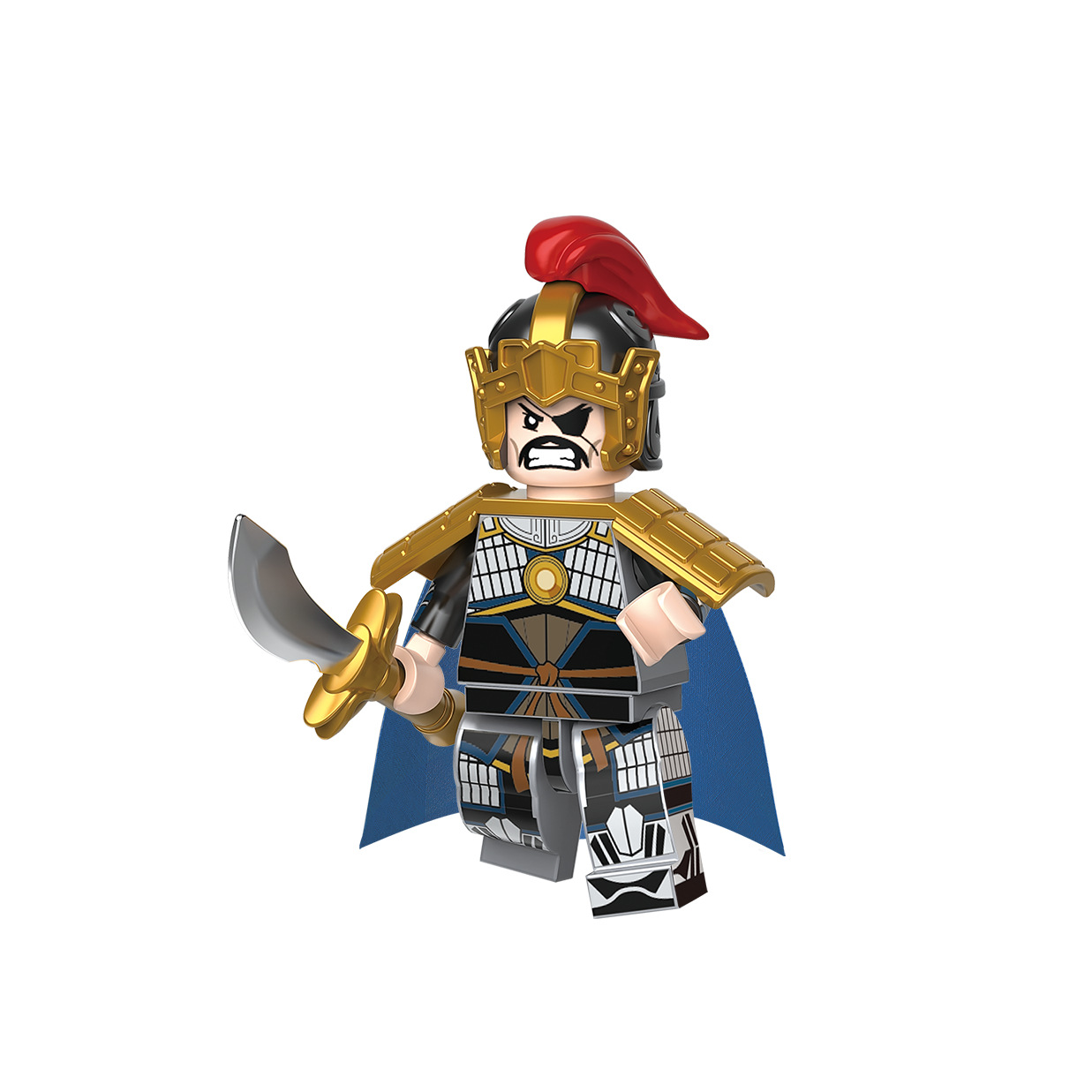 三国关羽赵云五虎上将坐骑古代战马赤兔马积木玩具人仔