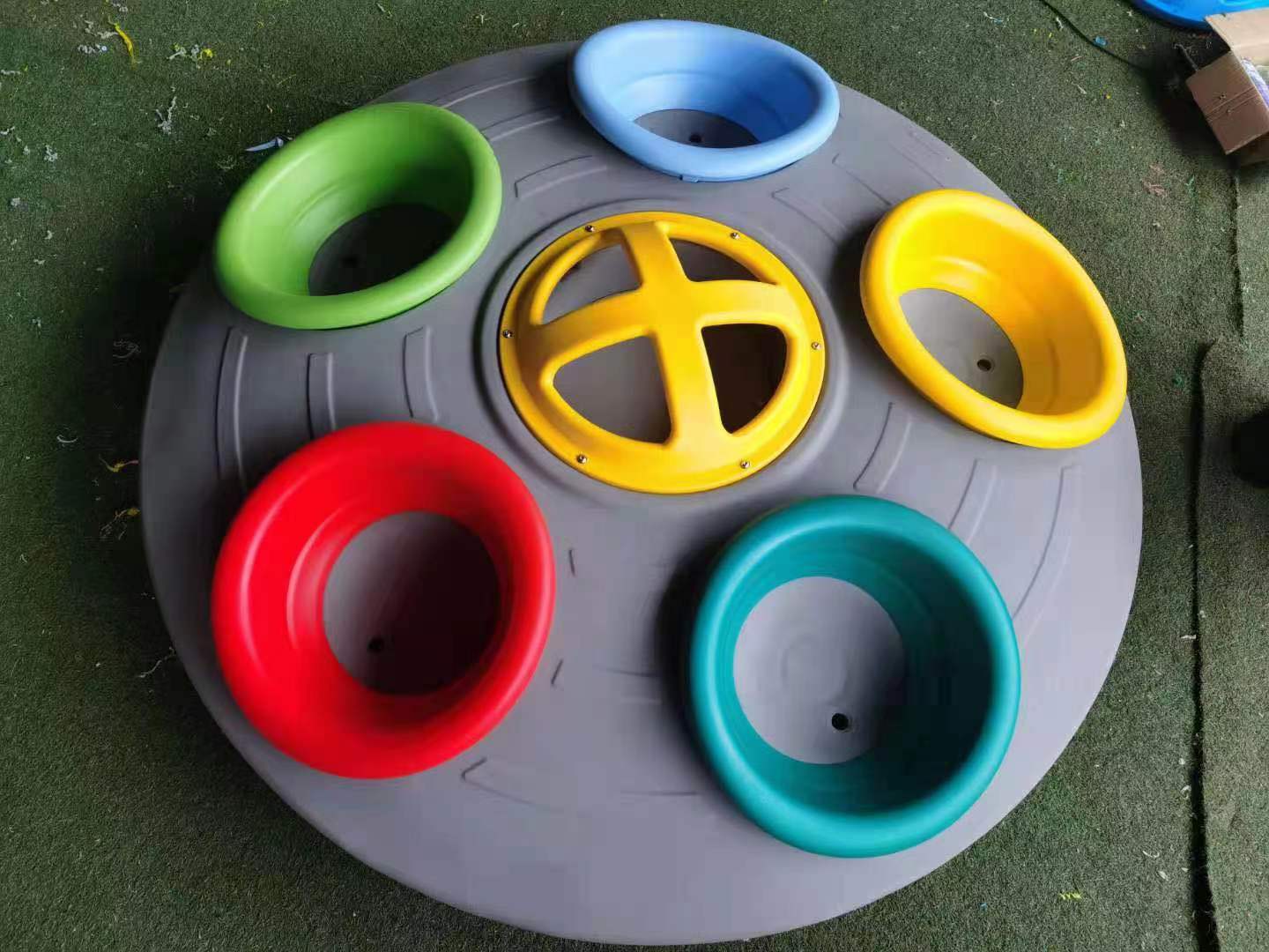 儿童迪斯科转盘户外6人互动转椅幼儿园户外游乐设施商场公园游乐