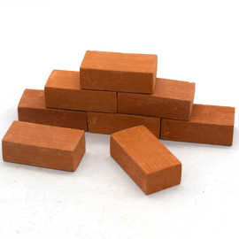 1比12迷你小砖块手工diy水泥盖房子积木玩具仿真建筑模型瓦片红砖