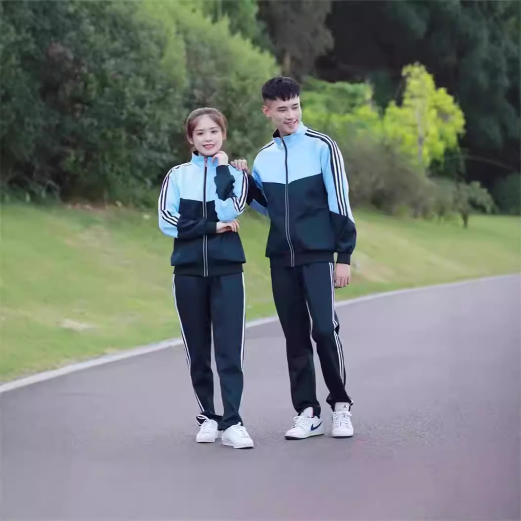2024秋季中学生校服套装三件套初中高中春秋装大学运动会班服冬装