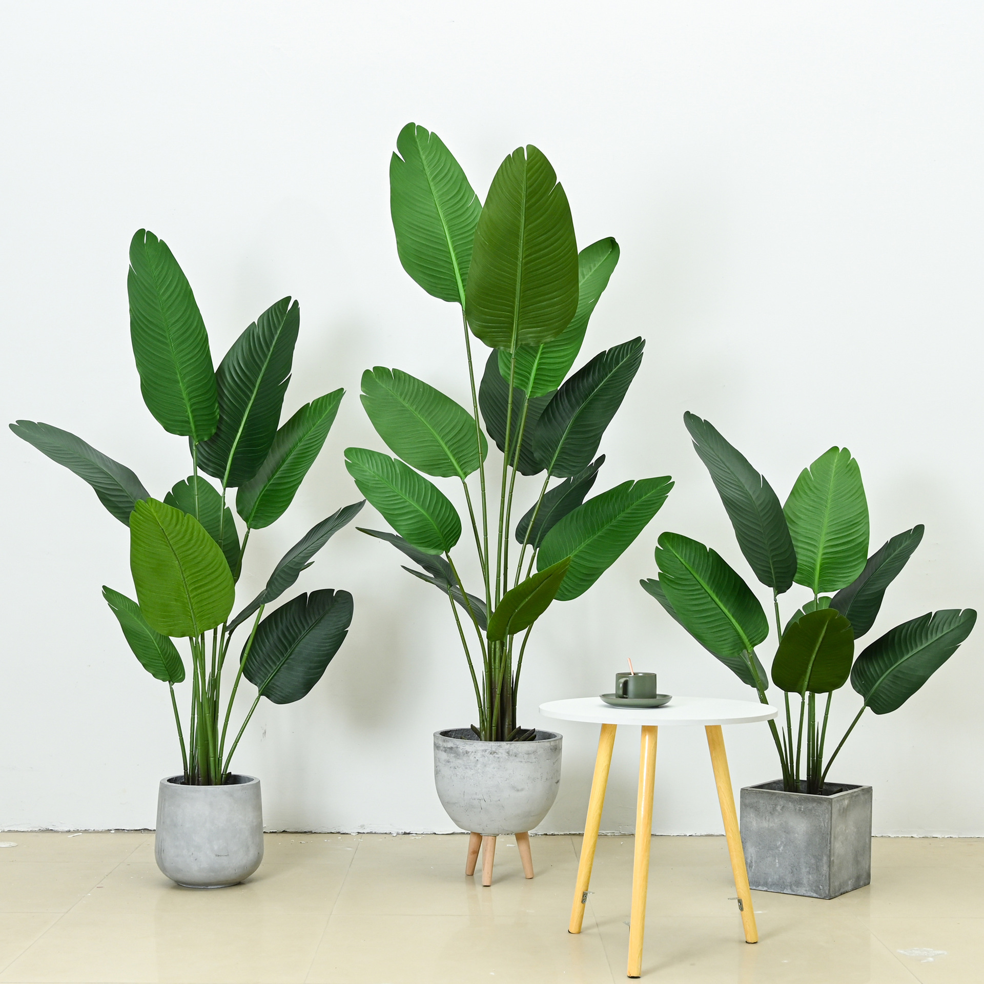 现货仿真植物旅人蕉盆栽北欧假绿植装饰落地天堂鸟美人蕉盆景批发