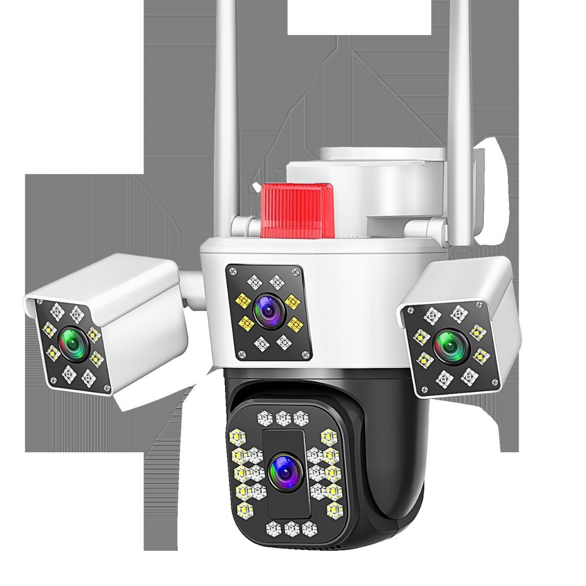 IPC360 Home 三镜头三画面 枪球联动 多角度监控 WiFi室外摄像头