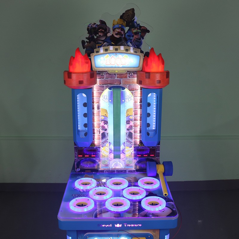 新款商用投币扫码儿童打地鼠游戏机亲子体感互动敲击锤打地鼠