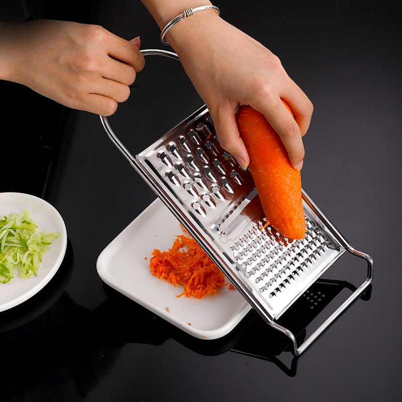 Factory Direct Supply Stainless Steel Multi-Functional Potato Shredder Kitchen Household Melon Fruit Vegetable Radish Grater