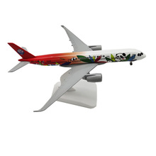 20CM四川熊猫A350飞机模型合金带起落架轮子摆件仿真航模玩具礼品