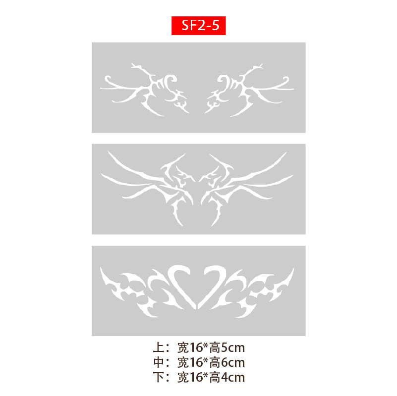 MAYMOE Hollow Template Thickened Inkjet Tattoo Album Butterfly Love Stretch Marks Covering Collarbone Back Waist Lower Abdomen Men and Women