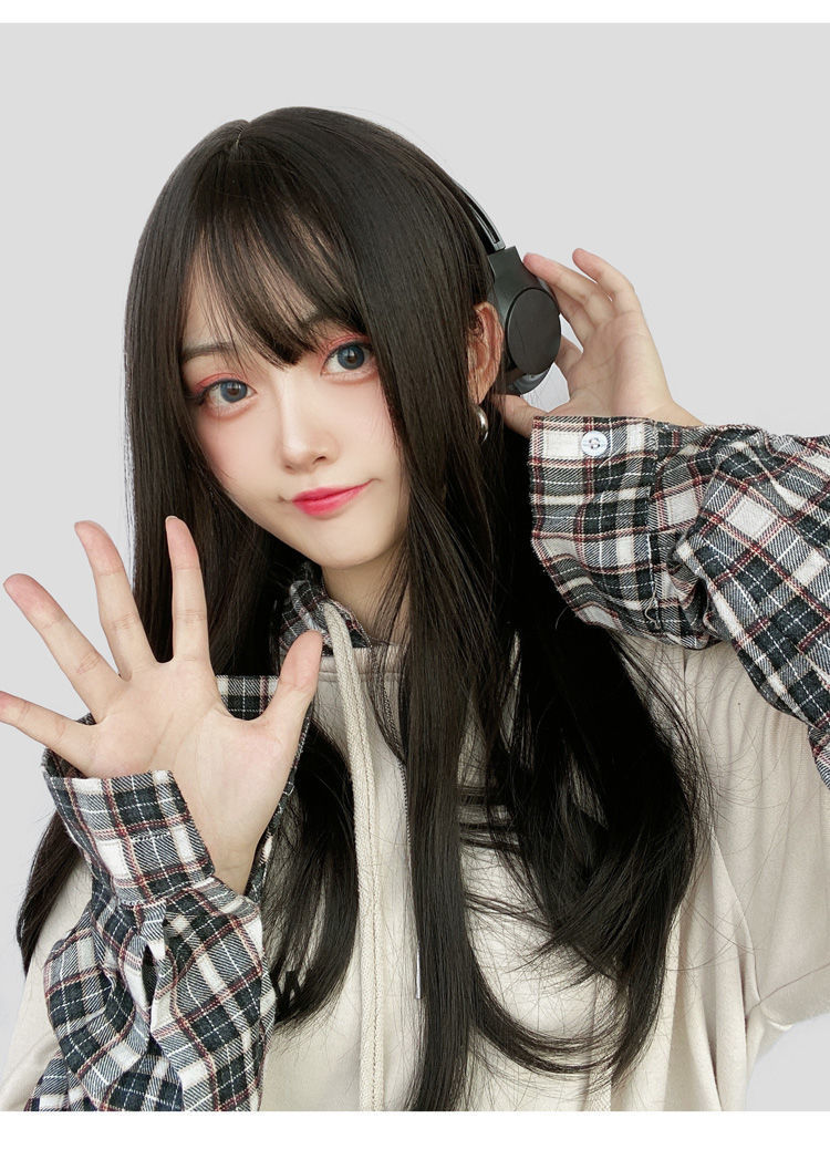 发型长直发功效美观风格自然货号pdd-003产地浙江刘海类型齐刘海适用