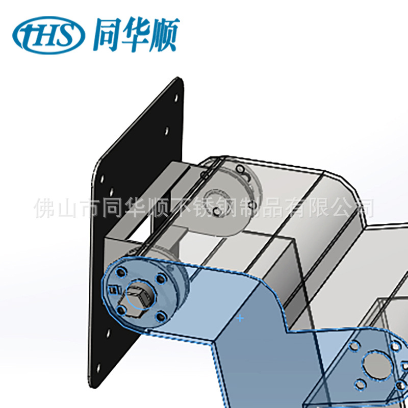 圆盘阻尼转轴铰链智能机器人显示器转轴旋转摇臂关节圆形内置转轴