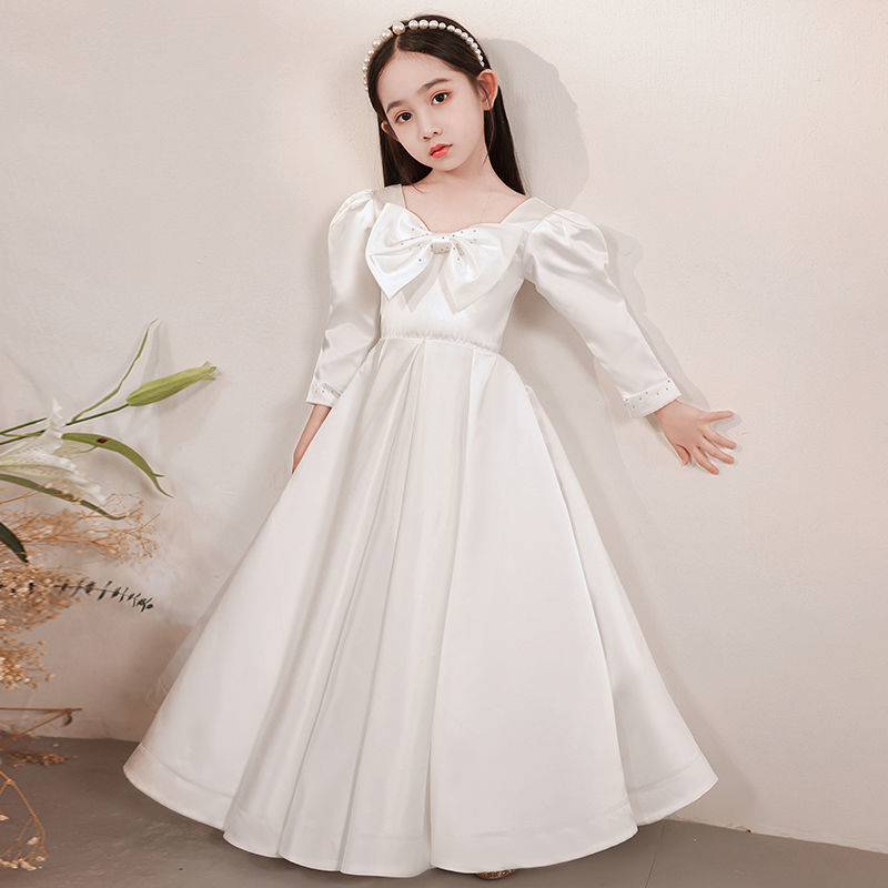 女童礼服公主裙儿童生日花童婚纱蓬蓬裙小女孩钢琴演奏演出服超仙