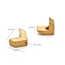 新品热销手链锁骨链发簪耳饰隔珠DIY铜饰品配件 串珠箭头V形珠