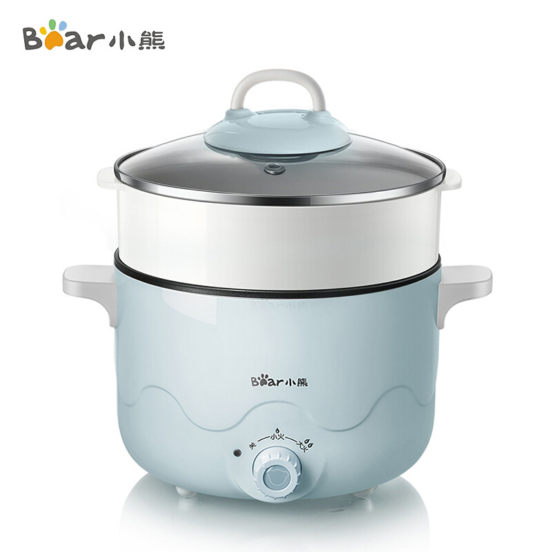 小熊电煮锅drg-c18n5煮面多功能电热锅2.5l电火锅带蒸笼-阿里巴巴