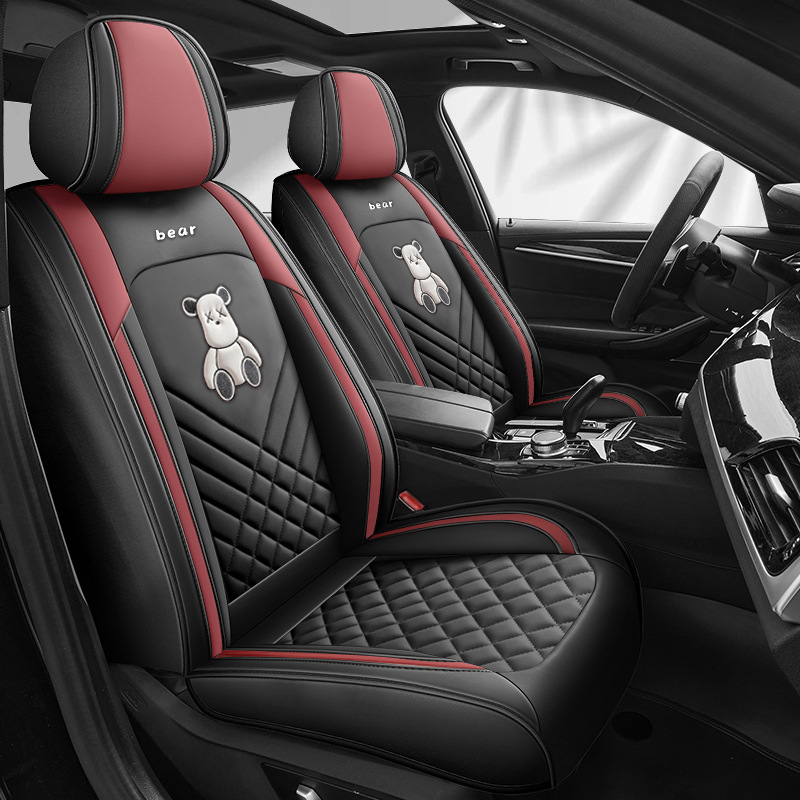 厂家直销汽车坐垫全包围座套新款皮革座椅套四季透气座垫四季通用