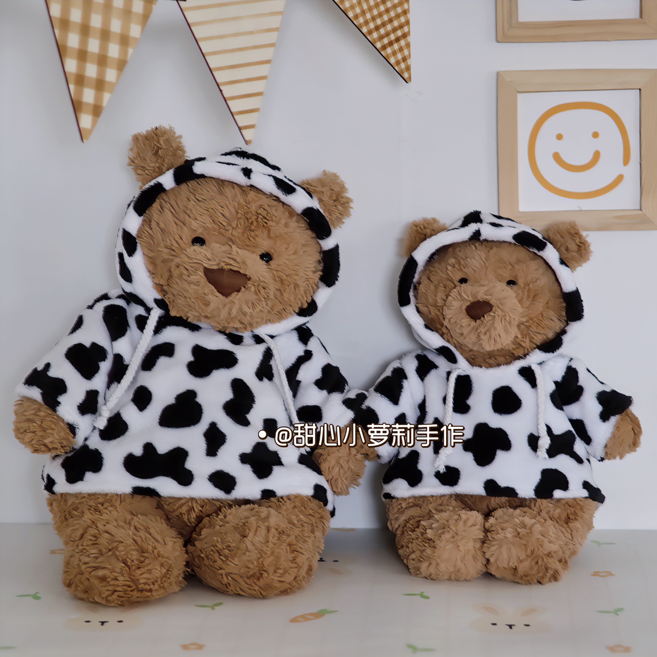 新品上新冬季巴塞罗熊衣服玩偶衣服泰迪熊娃衣现货奶牛卫衣其他