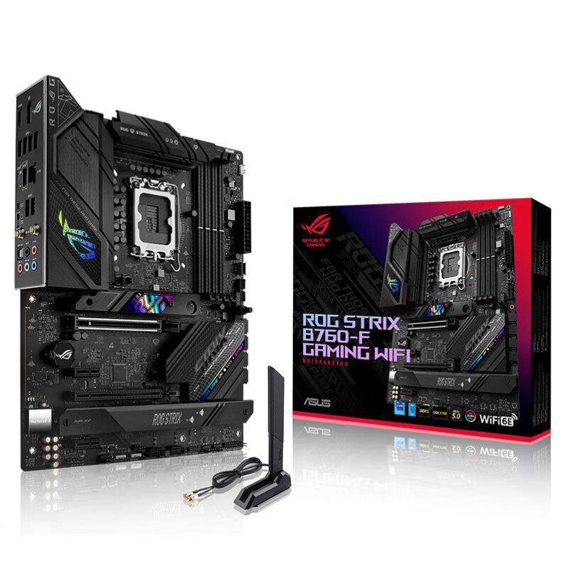 华硕猛禽rog strix b760-f gaming wifi6台式电脑主板适用13代cpu