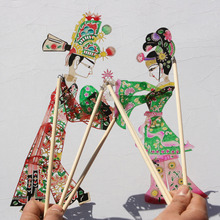 民间特色艺品皮影戏人偶套装纪念品送外国人的中国小礼品