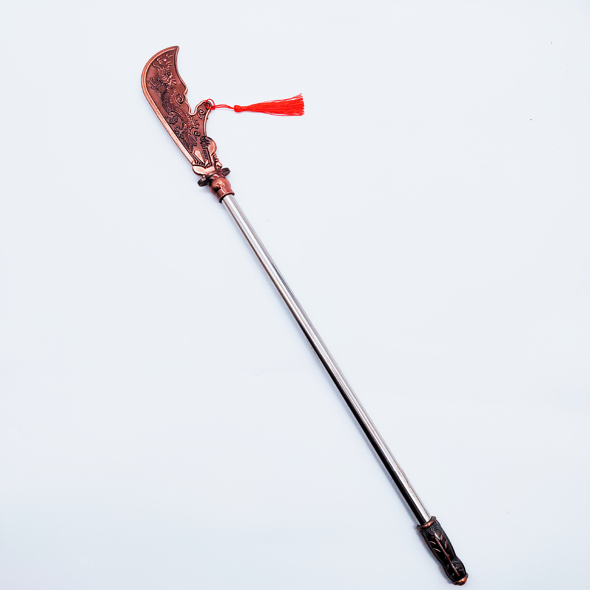 景点热卖工艺品三国兵器青龙偃月刀未开刃武器模型关公刀模型摆件